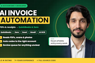 automate invoice and receipt processing with ai into quickbooks or xero