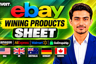 provide hot selling ebay product hunting sheet