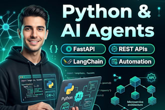 develop python fastapi backend and ai agent workflow