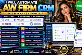 automate clio mycase zapier automation n8n lawmatic workflow api jobnimbus job