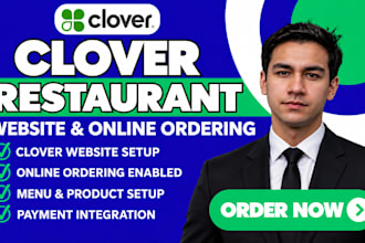 clover restaurant website online ordering setup