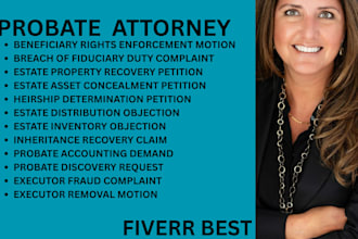 be your probate lawyer for estate asset concealment, executor fraud and heirship