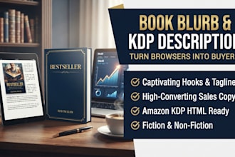 write a captivating book blurb and amazon KDP book description