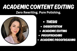 edit and format your academic thesis essay, and dissertation