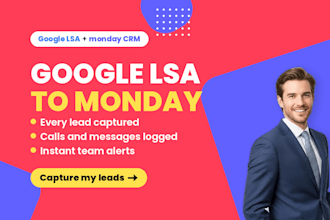 google lsa to monday crm, local services ads leads, monday crm integration, lsa