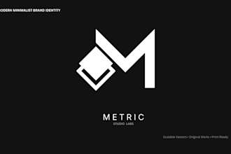 design a modern minimalist tech startup logo or brand monogram