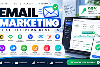 fix email deliverability, manage email campaigns and automate email marketing