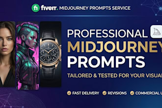 create custom midjourney and ai image prompts for your business