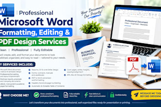 professionally microsoft word document formatting ms word edit document design