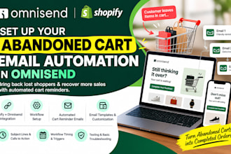 set up omnisend abandoned cart automation for shopify