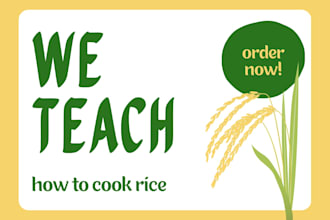 teach you how to cook rice and soft