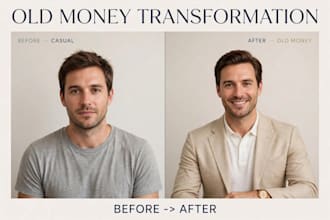 change outfit in your photo to luxury old money style