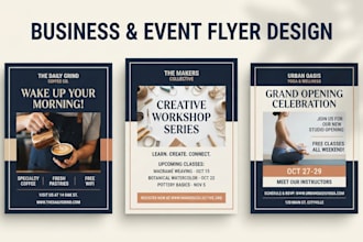 design professional business and event flyers