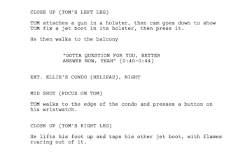 write you a short film screenplay