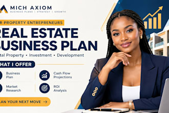 build real estate property rental startup business plan with cash flow models