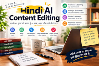 edit and proofread ai generated hindi content