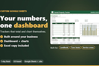 create a google sheets inventory, budget or client tracker for you