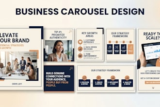 design business social media carousels