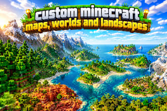 build custom minecraft maps, worlds and landscapes