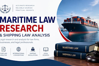 provide maritime law research and shipping law analysis for legal clients