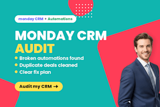monday crm audit, monday com automation fix, monday crm cleanup, monday crm fix