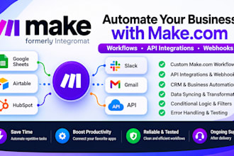 build make automation workflows with API integrations and webhooks