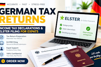 prepare german tax returns income tax eclarations and elster filing for expats