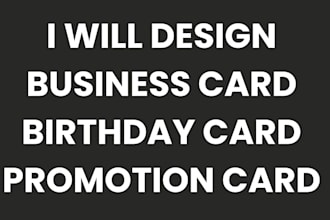 design business card birthday card promotion card