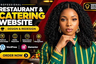 design a modern restaurant website with online food ordering