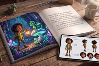 do ai children book illustration, ai picture book, book cover design using ai