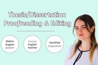 edit your thesis or dissertation
