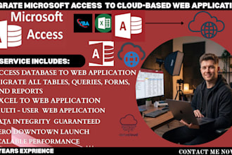move your ms access database to a cloud based web app for multi user access
