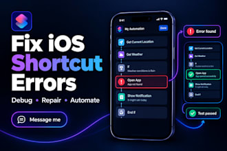 fix and debug apple shortcuts and ios automation errors