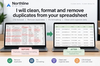 clean, and format your excel and CSV files