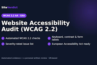 audit your website for wcag accessibility and the european accessibility act