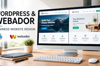 create or redesign a professional webador or wordpress website