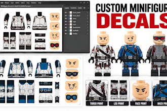 design custom lego decals lego minifigure decals lego stickers and torso prints