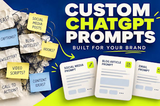 create a custom chatgpt prompt system for content creators