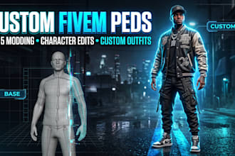 create custom fivem mod, fivem ped custom clothing, gta 5 modding, gtav prop