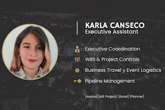 be your executive assistant and project coordinator