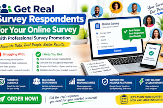 get real online survey respondents for online survey or any online survey form