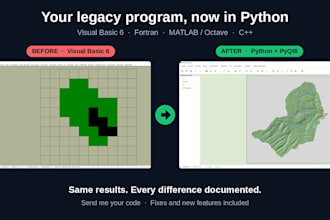 migrate your legacy vb6, fortran, matlab or cpp app to python