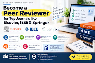 help you become peer reviewer in elsevier, ieee, springer journal