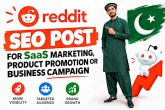 do reddit SEO post for saas marketing, product promotion or business campaign