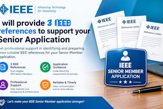 provide 3 ieee references to support your senior application