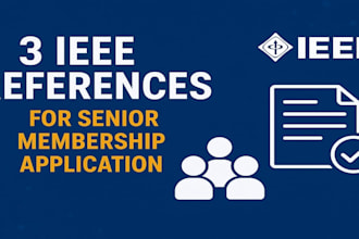 provide 3 ieee references to support your senior application