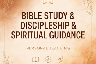 teach bible study, discipleship and spiritual guidance