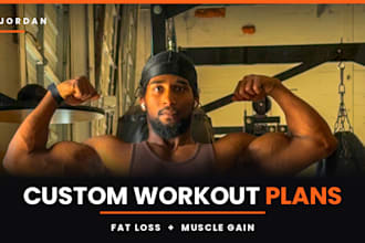create a custom workout plan and meal plan for fat loss