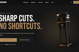 build a barbershop website with online booking system