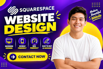 design a squarespace website for your business and redesign sqaurespace website